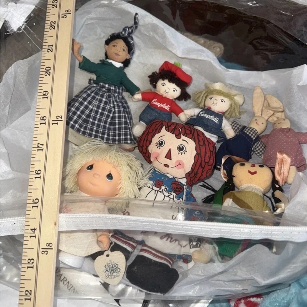 Vintage Doll collection -8 pc lot Doll Set with Green and Blue Outfits